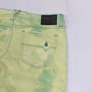 Bleach Dyed Volcom Sound Check Super Skinny Jeans, 29x32, New old stock